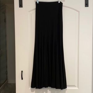 Miari Long Black Practice Wear Dance Skirt